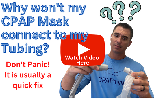 A quick explanation of why your new CPAP mask will not connect to your old CPAP tube.