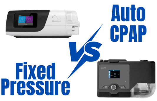 Showing the difference between a Auto Titrating CPAP and a Fixed Pressure CPAP machine.