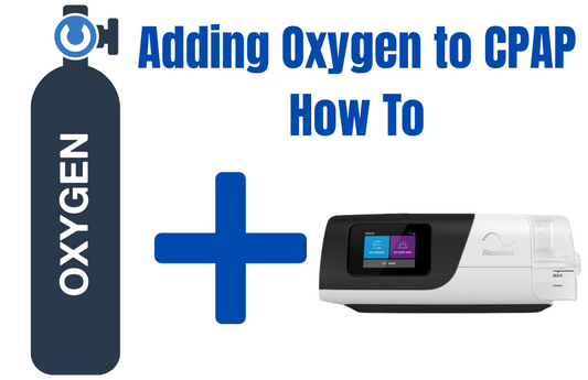 Connecting oxygen to CPAP or Bipap machine.