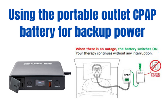 Portable outlet cpap battery demo and review.