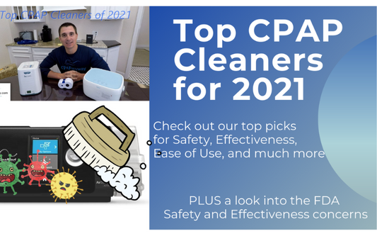 Image of the top cpap cleaners for 2021 video comparison blog.