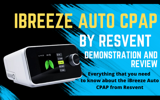 Step-by-step guide showing how to assemble and start an iBreeze CPAP machine